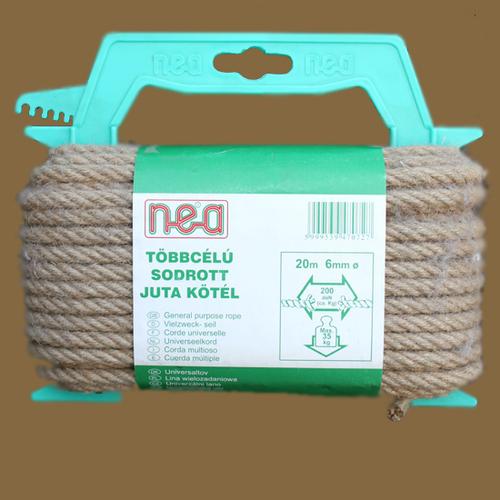 Juta kötél sodrott 6 mm