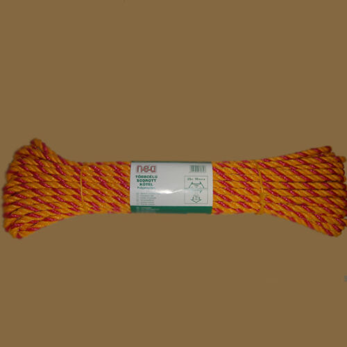 Polipropilén kötél sodrott színes 10 mm